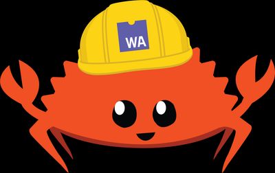 Rust/WASM crustacean logo