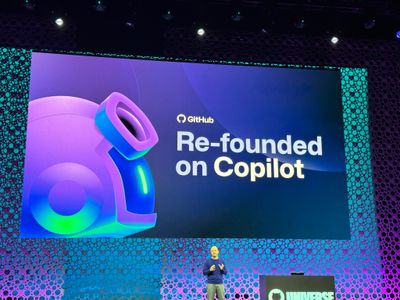 GitHub CEO on stage commenting that GitHub is re-founding itself on Copilot